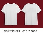plain white t-shirt with background