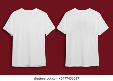 plain white t-shirt with background