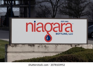 Plainfield - Circa November 2021: Niagara Water bottling plant. Niagara Bottling is based in California but has bottling plants across the US.