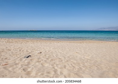 Plaka Beach In Naxos Island Greece