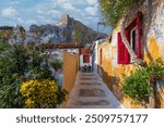 The Plaka District street view in Athens