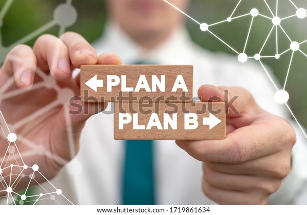 Plan Plan B Strategy Business Solution Stock Photo (Edit Now) 1719861634