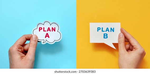 Plan A and Plan B â€” Strategy Choice, Flexibility, Business Planning Concept