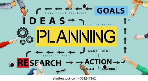 Plan Planning Vision Strategy Tactics Process Stock Photo 381247162 ...