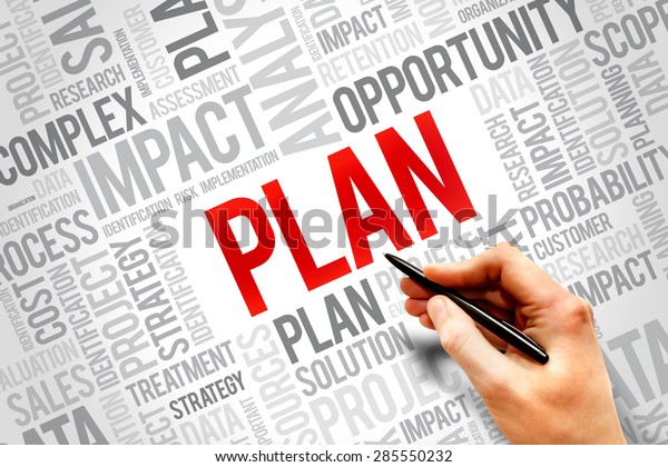 Plan Word Cloud Business Concept Stock Photo 285550232 | Shutterstock
