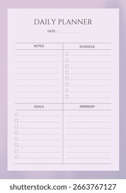 Plan your day with this customizable daily planner template! Sleek, modern design for scheduling tasks, goals, and habits. Perfect for students, professionals, and busy individuals.