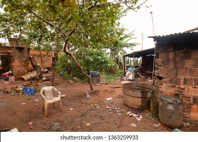 Planaltina, Goiás, Brazil-April 6, 2019: Extreme Poverty That’s Commonly Found Throughout Brazil.