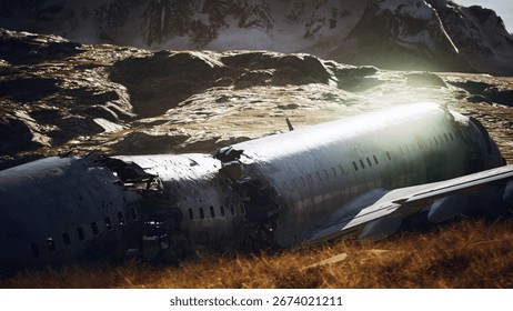 plane crashed on a mountain