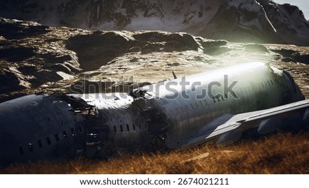 plane crashed on a mountain