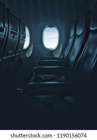 Plane with empty seat