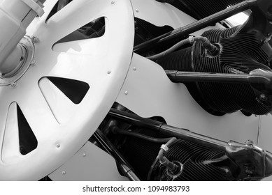Plane engine abstract at the Museum of Flight