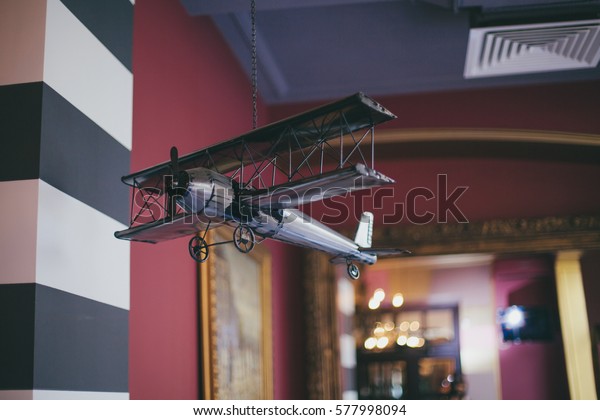 Plane Flying Childs Toy Stock Photo Edit Now 577998094