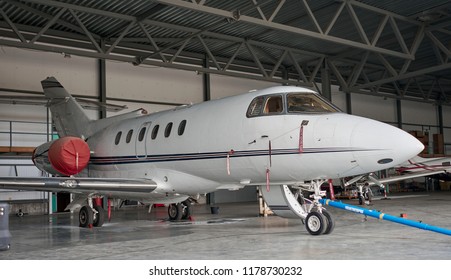 plane is in hangar