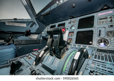 Plane Inside Cockpit Closeup Stock Photo 590026565 | Shutterstock