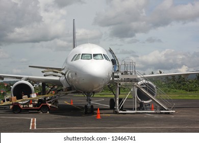 Plane At Legaspi Airport, Bicol, Philippines