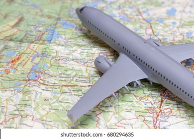 Plane on the map. Traveling abroad, international flights, flight, airlines. - Shutterstock ID 680294635