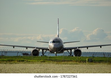 the plane is preparing to take off