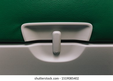 Plane Seat Tray Table In Upright Mode