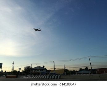 plane in the sky 