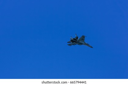 the plane in the sky 