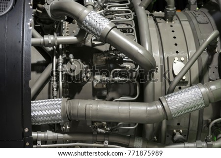 Similar – Truck Engine Motor Components In Car Service Inspection