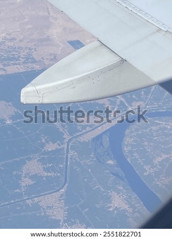 It is from the plane window