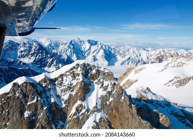 From A Plane Window Seat Over Mount Denali