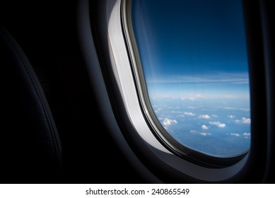 Plane Window View