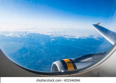 Plane Window View