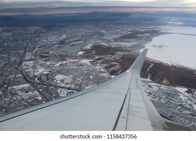 Plane wing view