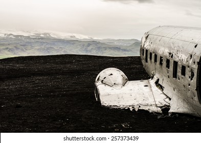 Plane wreck in wilderness