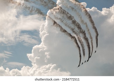 Planes Fly High Above The Clouds. Team Spirit Theme