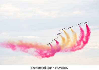 Planes formation during the airshow