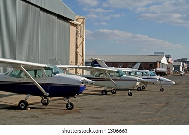 Planes Outside Hanger