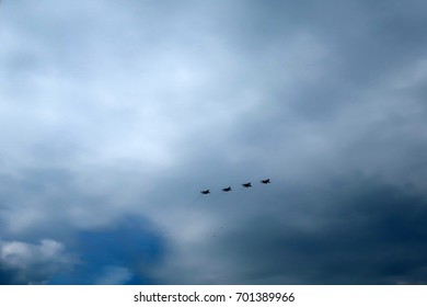 Planes in the sky