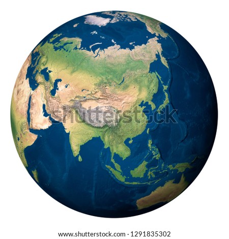 Planet Earth, Asia - Elements of this image furnished by NASA