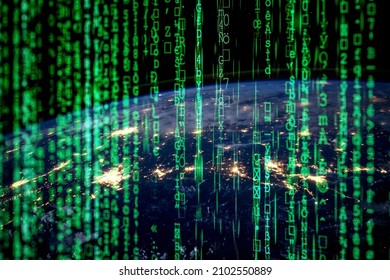 Planet earth in a digital world