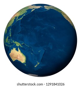 Planet Earth Oceania Elements This Image Stock Photo 1291841026 ...