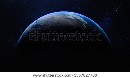 planet earth in the space - elements of this image furnished by NASA