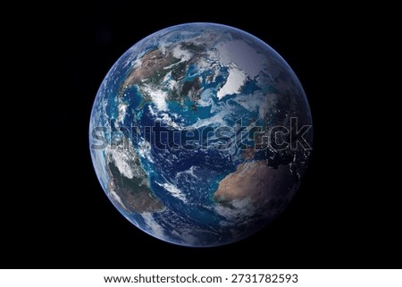 Planet Earth from space. Elements of this image furnished by NASA