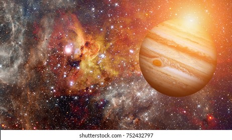 Planet Jupiter. Elements of this image furnished by NASA