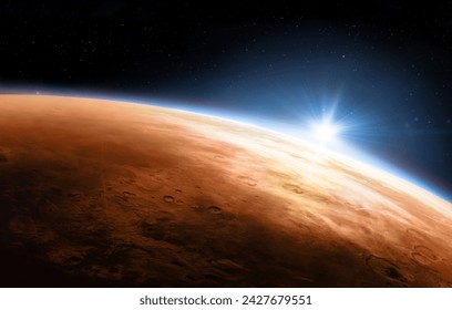Vista del planeta Marte
