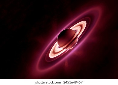 Planet Saturn on a dark background. Elements of this image furnished by NASA. High quality photo - Powered by Shutterstock