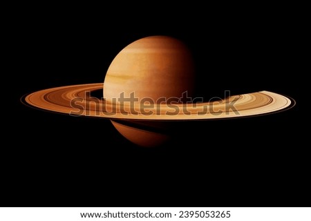 Planet Saturn on a dark background. Elements of this image furnished by NASA. High quality photo Foto stock © 