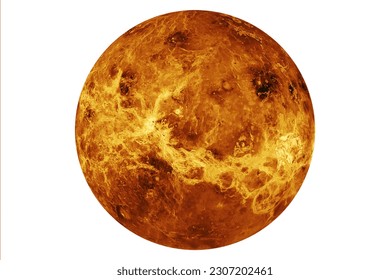 Planet Venus isolated on white background. Elements of this image furnishing NASA. High quality photo