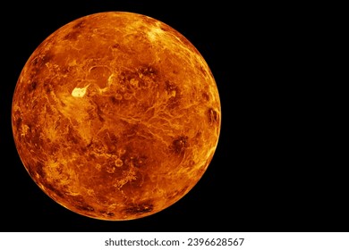 Planet Venus on a dark background. Elements of this image furnished by NASA. High quality photo