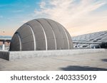 The planetarium at Bibliotheca Alexandrina in Alexandria, Egypt