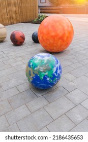 Planetarium With A Model Of The Solar System In The City Park