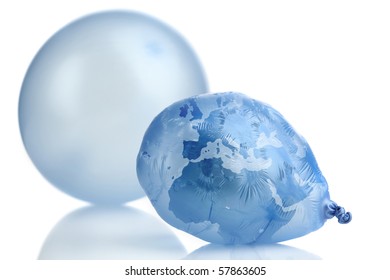 Planeth Earth As A Shrinking Balloon