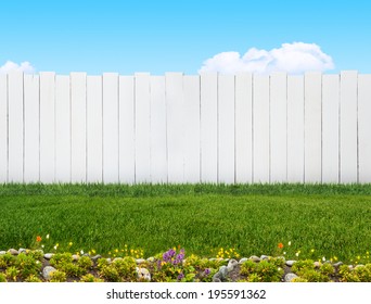 Planks In Backyard In Summer